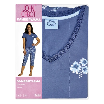 pdp-image-John Cabot Dames shortama licht blauw L