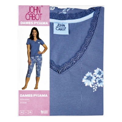 pdp-image-John Cabot Dames shortama licht blauw XL