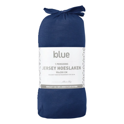 pdp-image-Blue Jersey hoeslaken navy 90x200cm