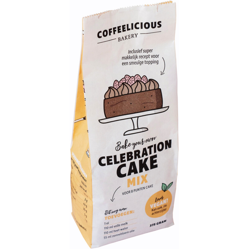 Een afbeelding van Coffeelicious Bake your own celebration cake mix