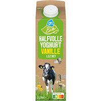 Een afbeelding van AH Biologisch Halfvolle yoghurt vanille 1,5%