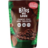 Een afbeelding van BitesWeLove Crunchy peas dark chocolate