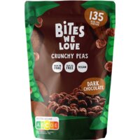 Een afbeelding van BitesWeLove Crunchy peas dark chocolate