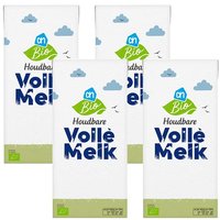 Een afbeelding van AH Biologisch Volle melk houdbaar 4-pack