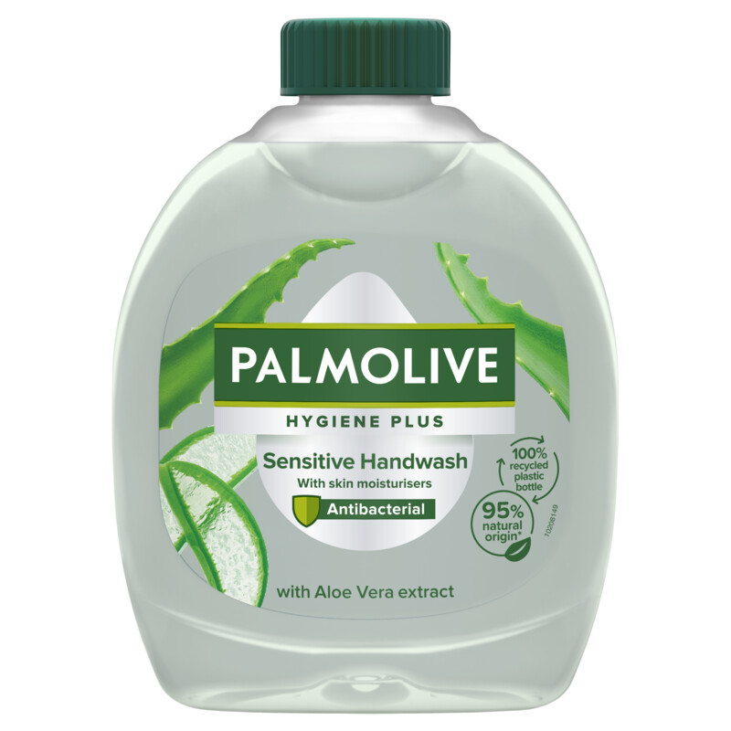 Een afbeelding van Palmolive Hygiene plus sensitive zeep navul