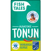 Een afbeelding van Fish Tales Albacore tonijn spicy in olie bio 2-pack