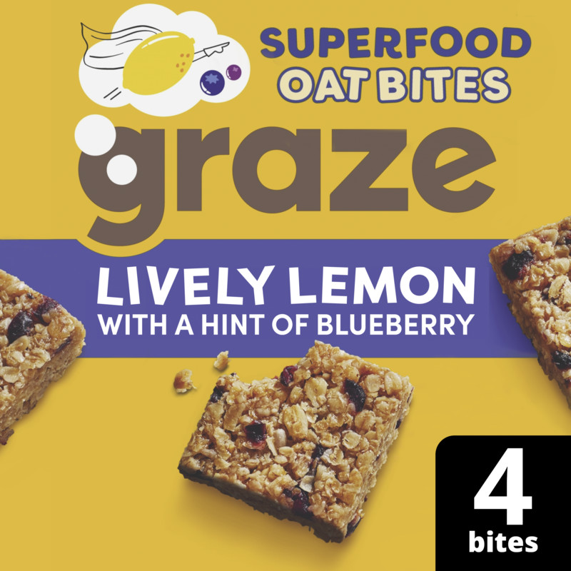 Een afbeelding van Graze Lively lemon superfood oat bites