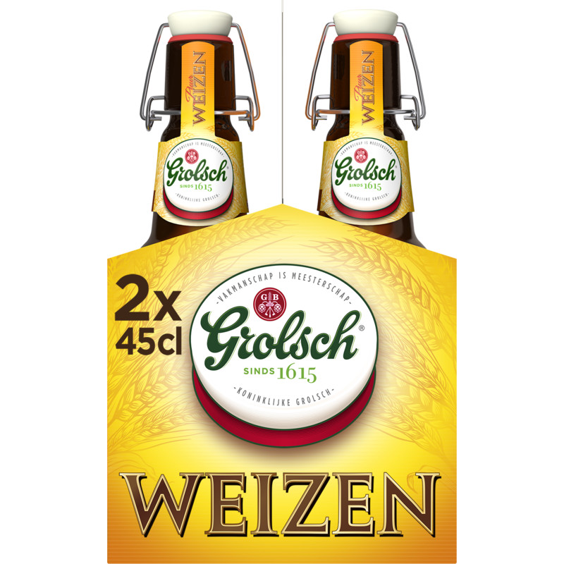 Een afbeelding van Grolsch Weizen 2-pack beugel
