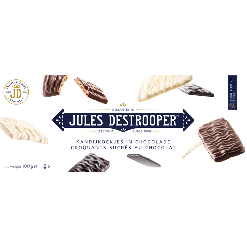 Een afbeelding van Jules Destrooper Kandijkoekjes in chocolade