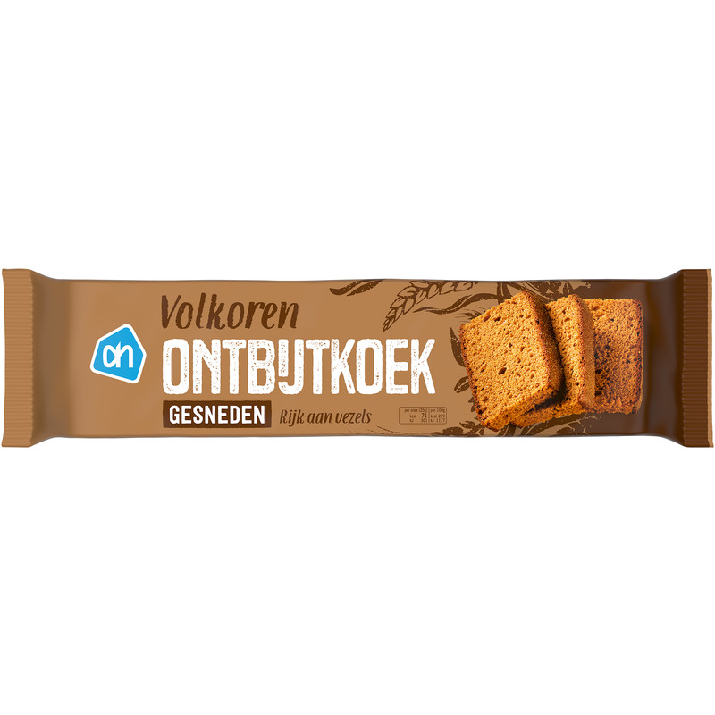 Een afbeelding van AH Ontbijtkoek volkoren gesneden