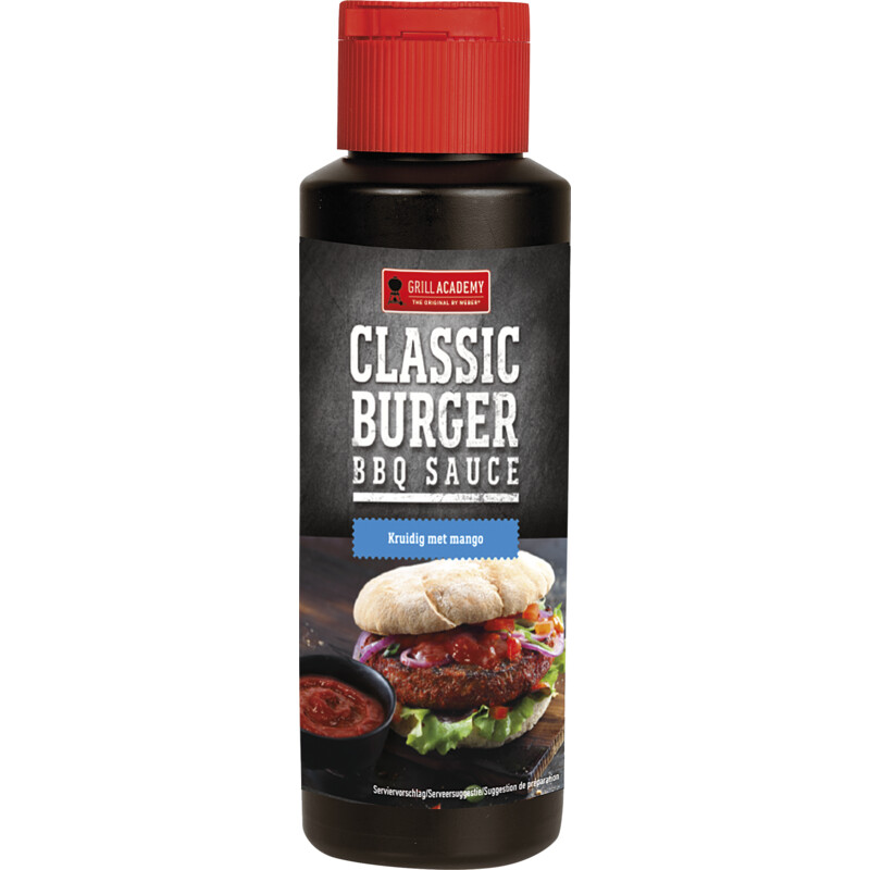 Een afbeelding van Weber Grill Academy classic burger bbq sauce