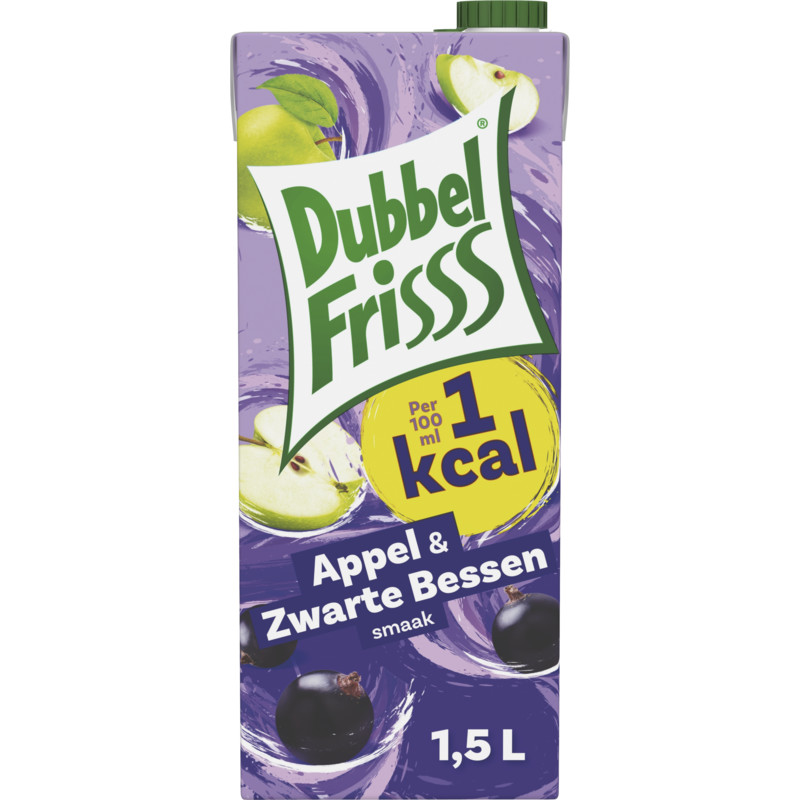 Een afbeelding van DubbelFrisss 1Kcal Appel & zwarte bessen