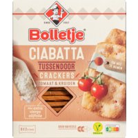 Een afbeelding van Bolletje Ciabatta crackers tomaat & kruiden