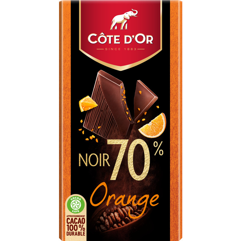 Een afbeelding van Côte d'Or Intense orange 70%