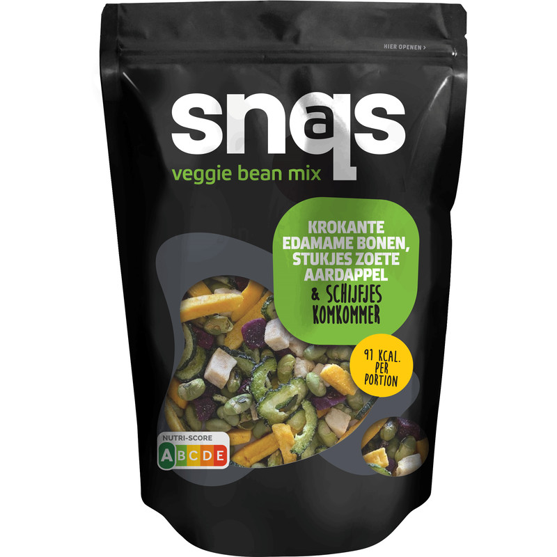 Een afbeelding van Snaqs Veggie bean mix komkommer