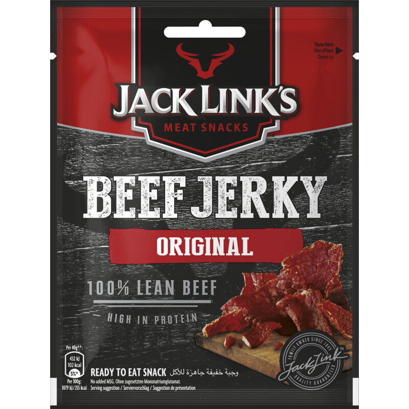 Een afbeelding van Jack Link's Beef jerky original