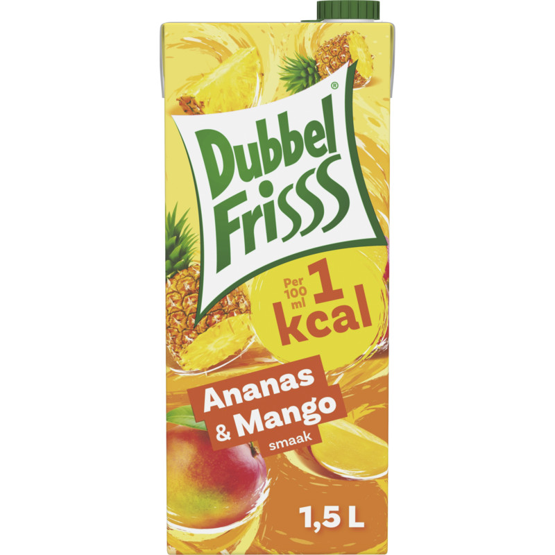Een afbeelding van DubbelFrisss 1Kcal Ananas & mango