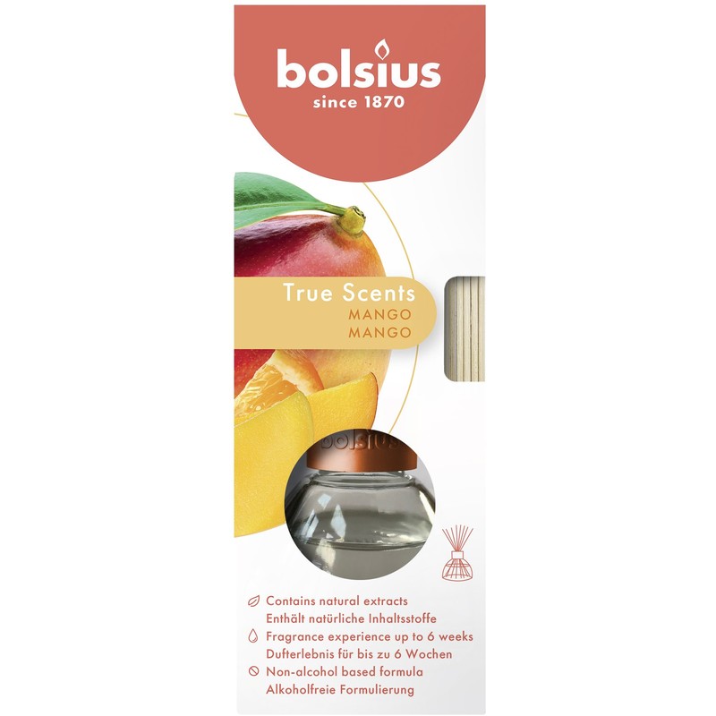 Een afbeelding van Bolsius True scents geurstokjes mango