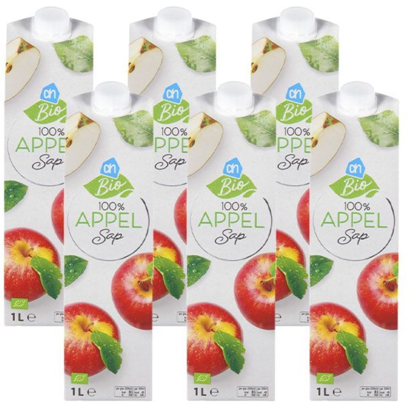 Een afbeelding van AH Biologisch appelsap 6-pack