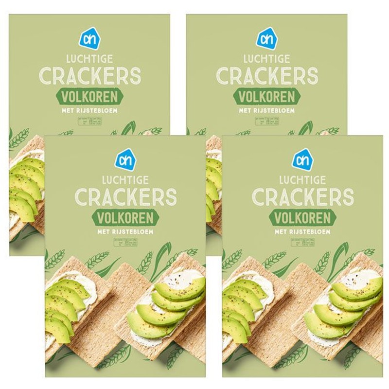 Een afbeelding van AH Luchtige cracker volkoren 4-pack