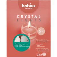 Bolsius Waxinelichtjes clear cup 6 branduren bestellen | Heijn