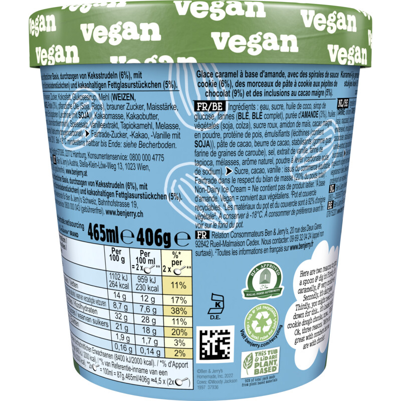 Een afbeelding van Ben & Jerry's Cookies on cookie dough non-dairy