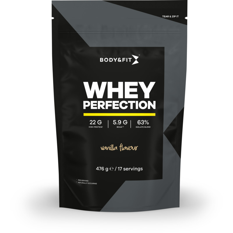 Een afbeelding van Body & Fit Whey perfection vanilla flavour