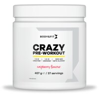Een afbeelding van Body & Fit Crazy pre-workout raspberry flavour