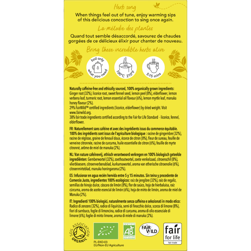 Een afbeelding van Pukka Lemon ginger manuka honey