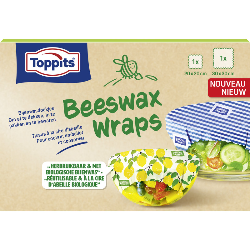 Een afbeelding van Toppits Beeswax wraps