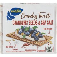 Een afbeelding van Wasa Crunchy twist cranberry seeds & sea salt