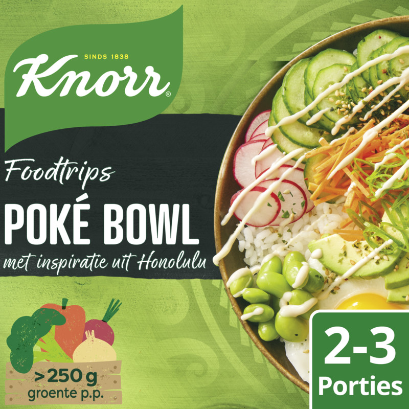 Een afbeelding van Knorr Foodtrips poke bowl