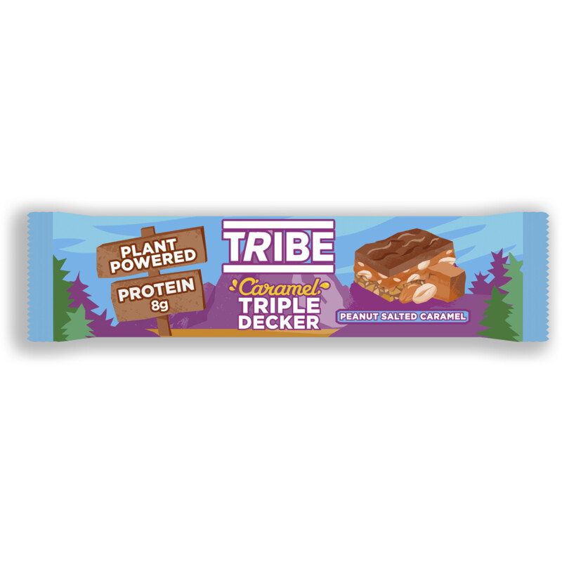 Een afbeelding van Tribe Peanut salted caramel triple decker