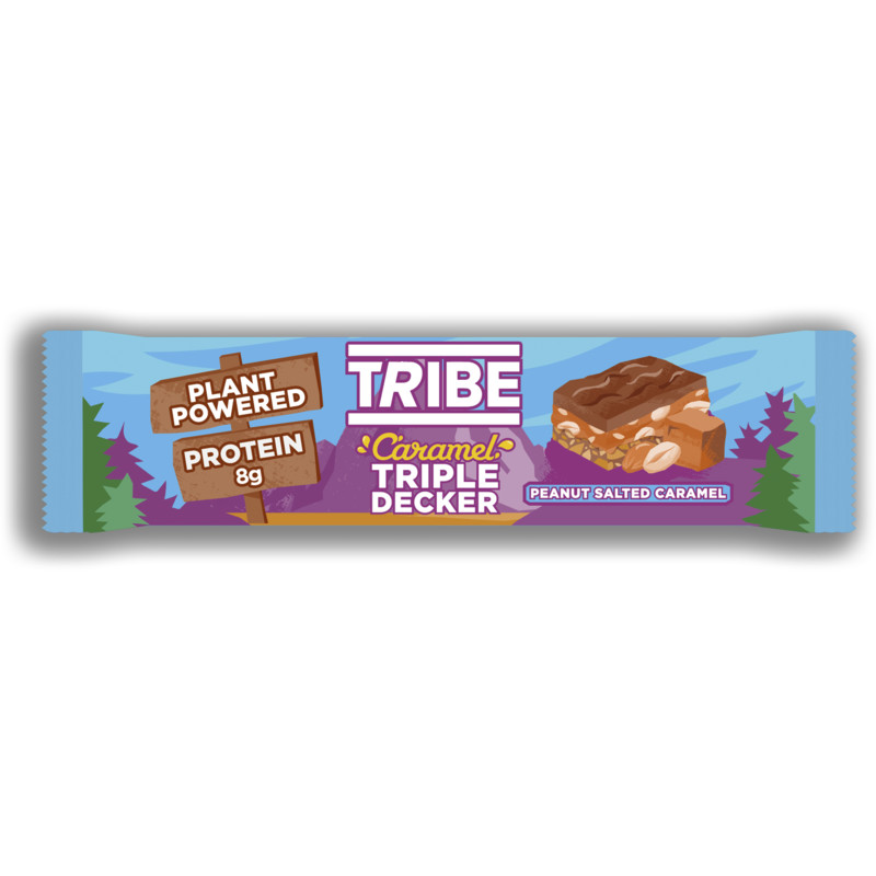 Een afbeelding van Tribe Peanut salted caramel triple decker