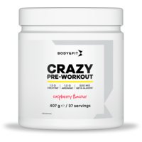 Een afbeelding van Body & Fit Crazy pre-workout raspberry flavour