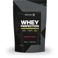 Een afbeelding van Body & Fit Whey perfection strawberry flavour