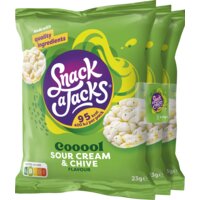 Een afbeelding van Snack a Jacks Crispy cream chive