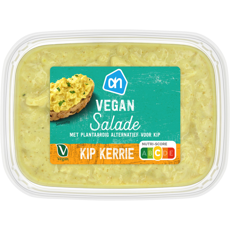 Een afbeelding van AH Vegan salade kip kerrie
