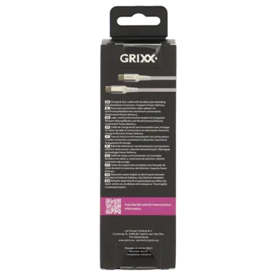 pdp-image-Grixx USB-C to USB-C white 1 meter