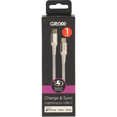 pdp-image-Grixx Lightning to USB-C white 1 meter