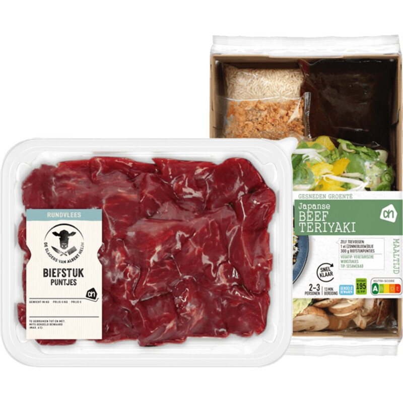 Een afbeelding van AH Gesneden verspakket beef teriyaki