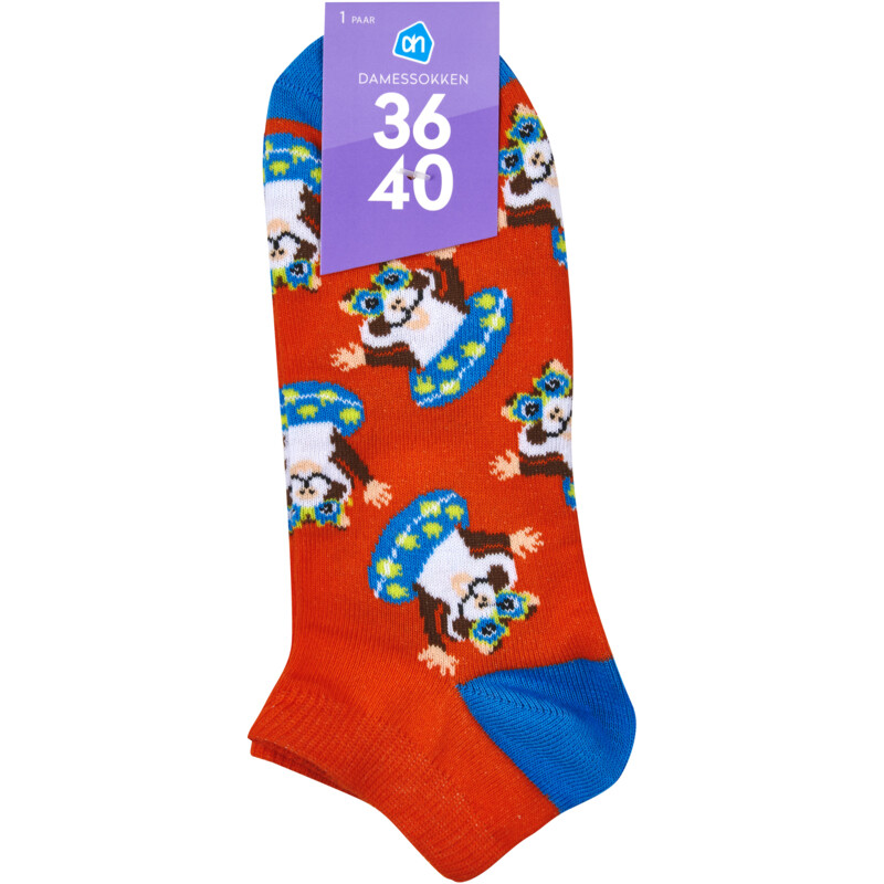 Een afbeelding van AH Hamster sok 36-40 oranje sneaker