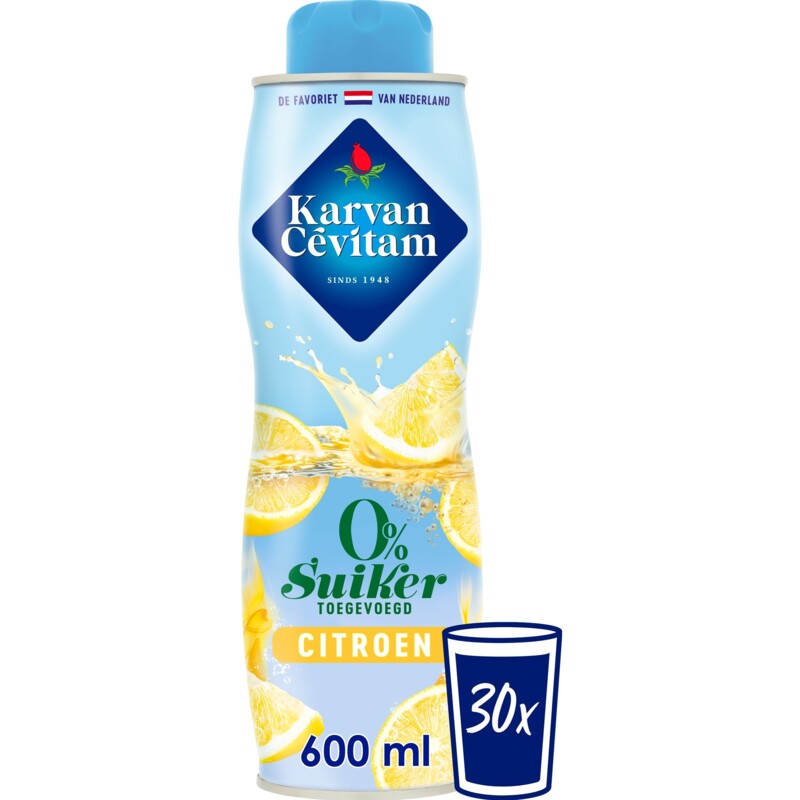Een afbeelding van Karvan Cévitam 0% Suiker toegevoegd citroen siroop