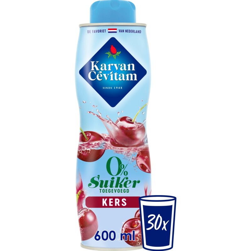 Een afbeelding van Karvan Cévitam 0% Suiker toegevoegd kers siroop