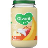 Een afbeelding van Olvarit Banaan appel yoghurt 6+ mnd