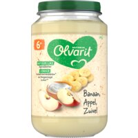 Een afbeelding van Olvarit 6+ mnd banaan appel zuivel