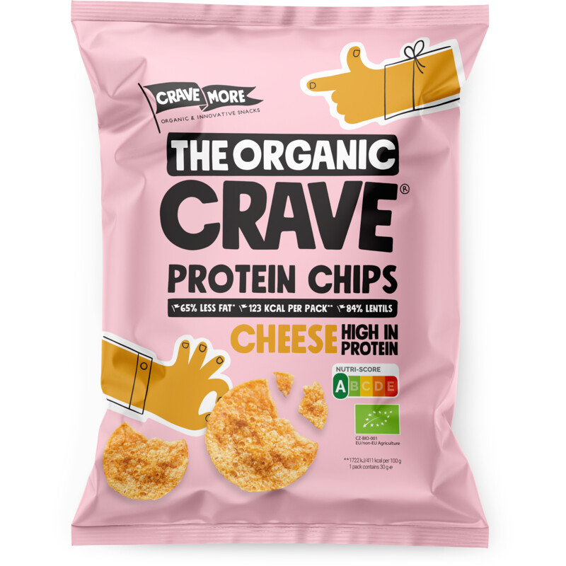 The Organic Crave Cheese protein chips bestellen ah.nl