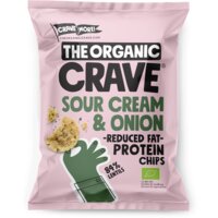 Een afbeelding van The Organic Crave Sour cream & onion protein chips