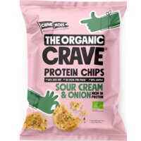 Een afbeelding van The Organic Crave Sour cream & onion protein chips
