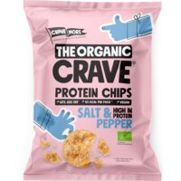 Een afbeelding van The Organic Crave Protein chips salt & pepper